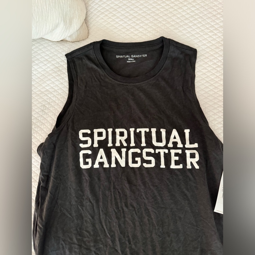 Spiritual Gangster, new with tags muscle tank, Size Small
